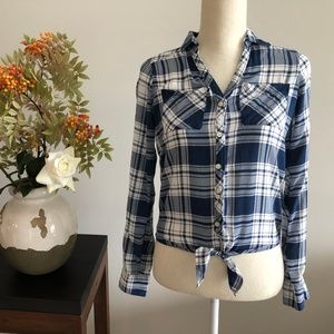 AEROPOSTALE plaid button down shirt, Size XS